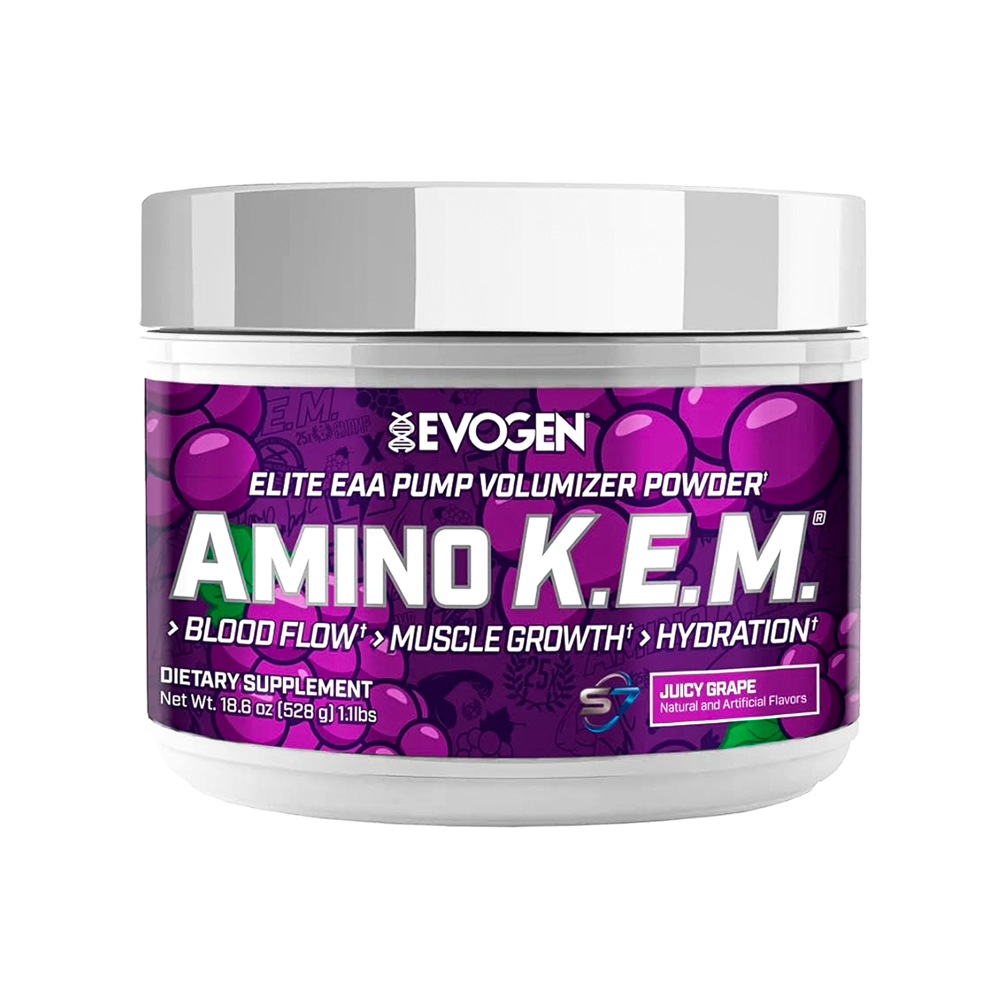 Amino K.E.M. Evogen Nutrition 30 Servicios Sabor Juicy Grape