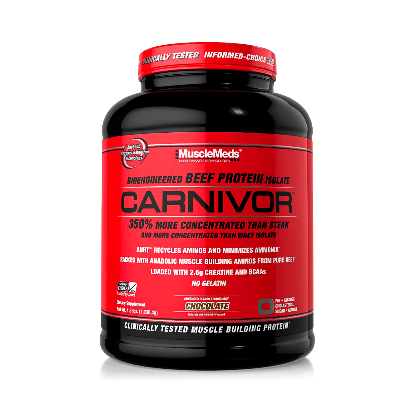 Carnivor MuscleMeds 55 Servicios Sabor Chocolate