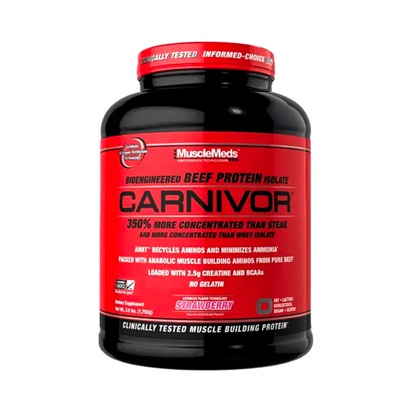 Carnivor MuscleMeds 55 Servicios Sabor Strawberry