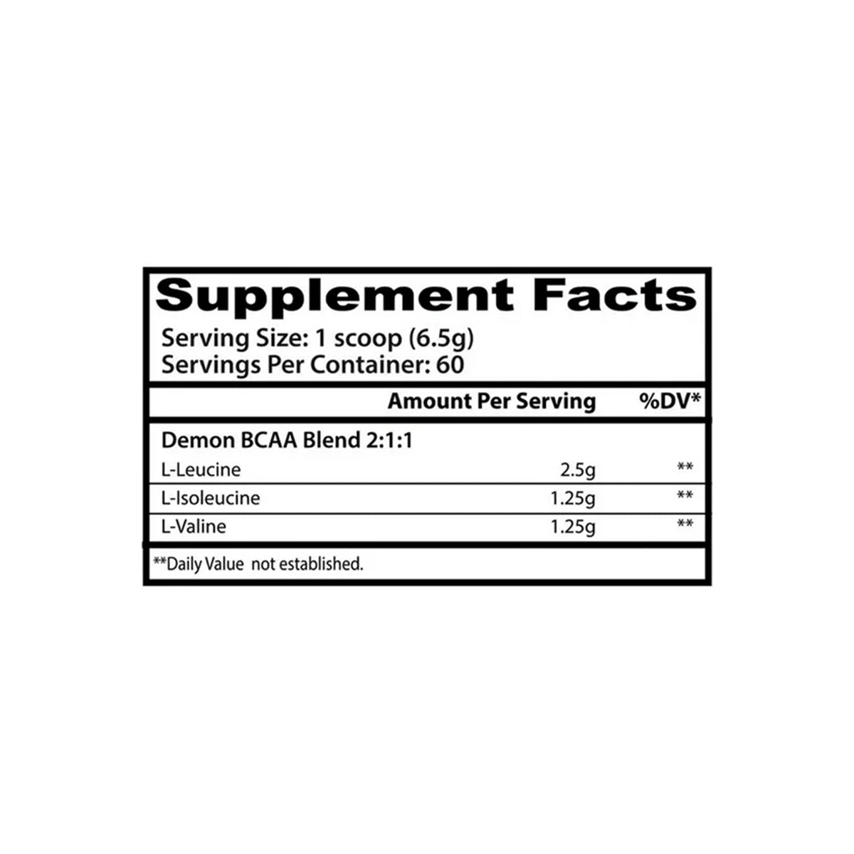 Demon BCAA Insane Labz 60 Servicios Sabor Grape