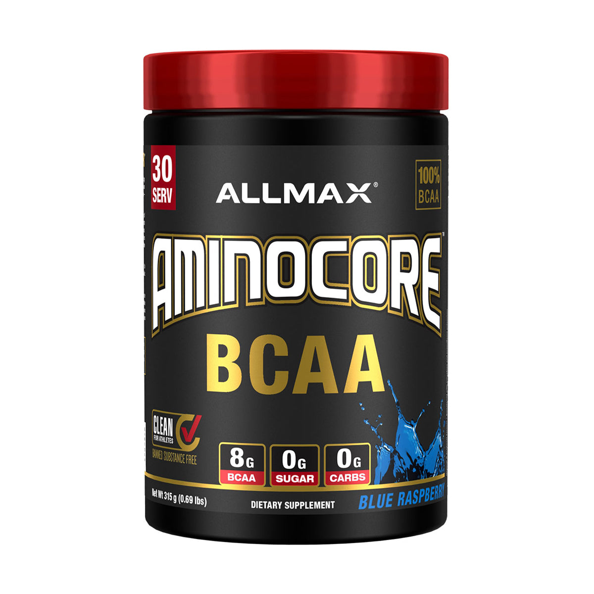 Amino Core ALLMAX 30 Servicios Sabor Blue Raspberry