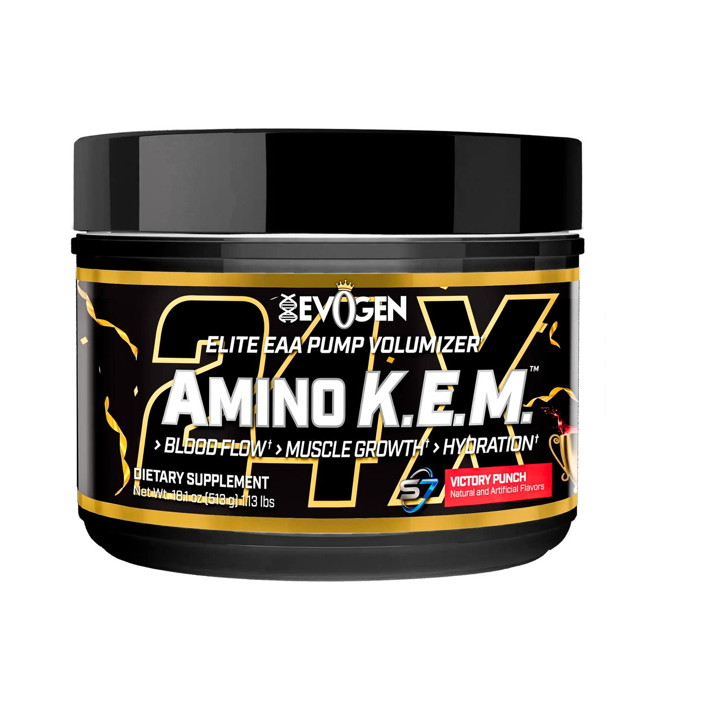 Amino K.E.M. Evogen Nutrition 30 Servicios Sabor Victory Punch