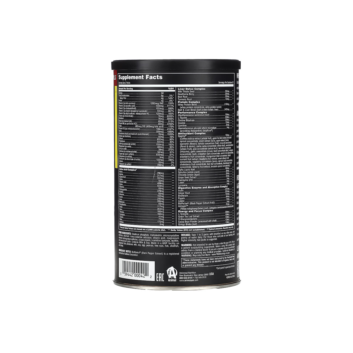 Animal Pak Universal Nutrition 44 Packs