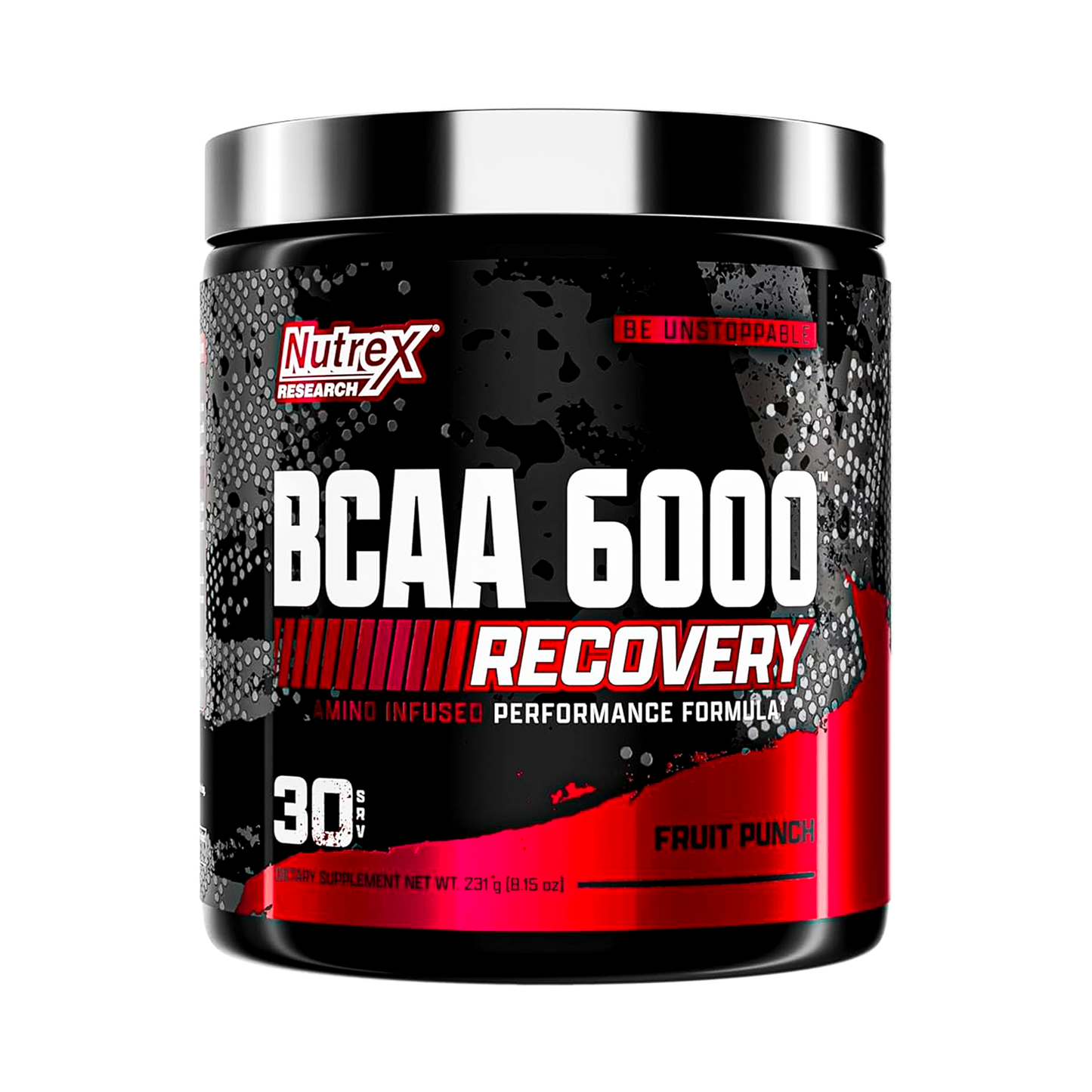 BCAA 6000 Recovery Nutrex 30 Servicios Sabor Fruit Punch
