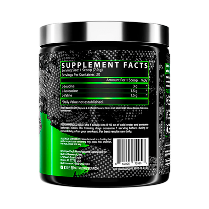 BCAA 6000 Recovery Nutrex 30 Servicios Sabor Green Apple