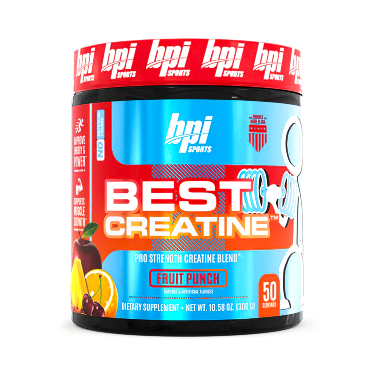 Best Creatine BPI Sports 50 Servicios Sabor Fruit Punch