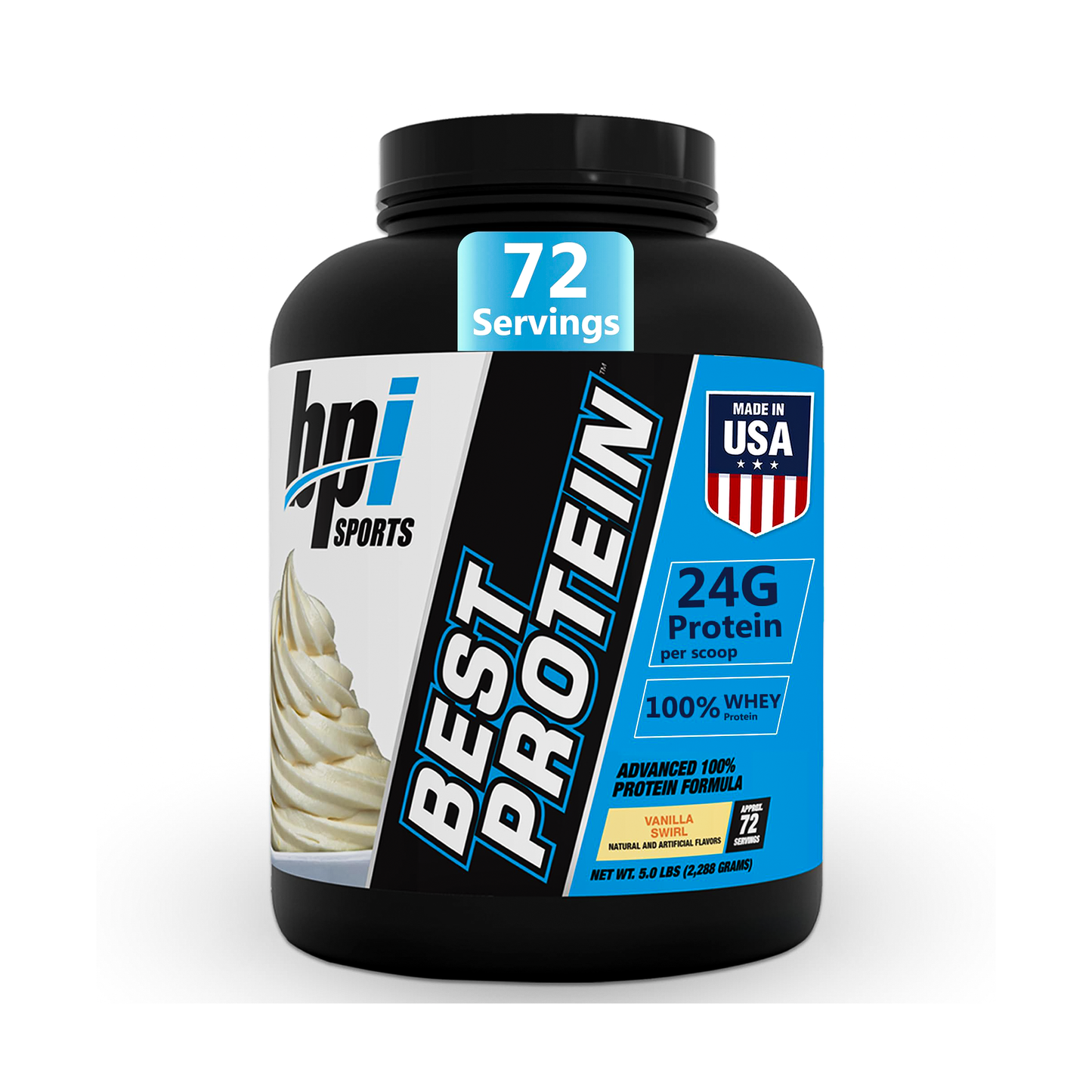 Best Protein BPI Sports 65 Servicios Sabor Vanilla Swirl