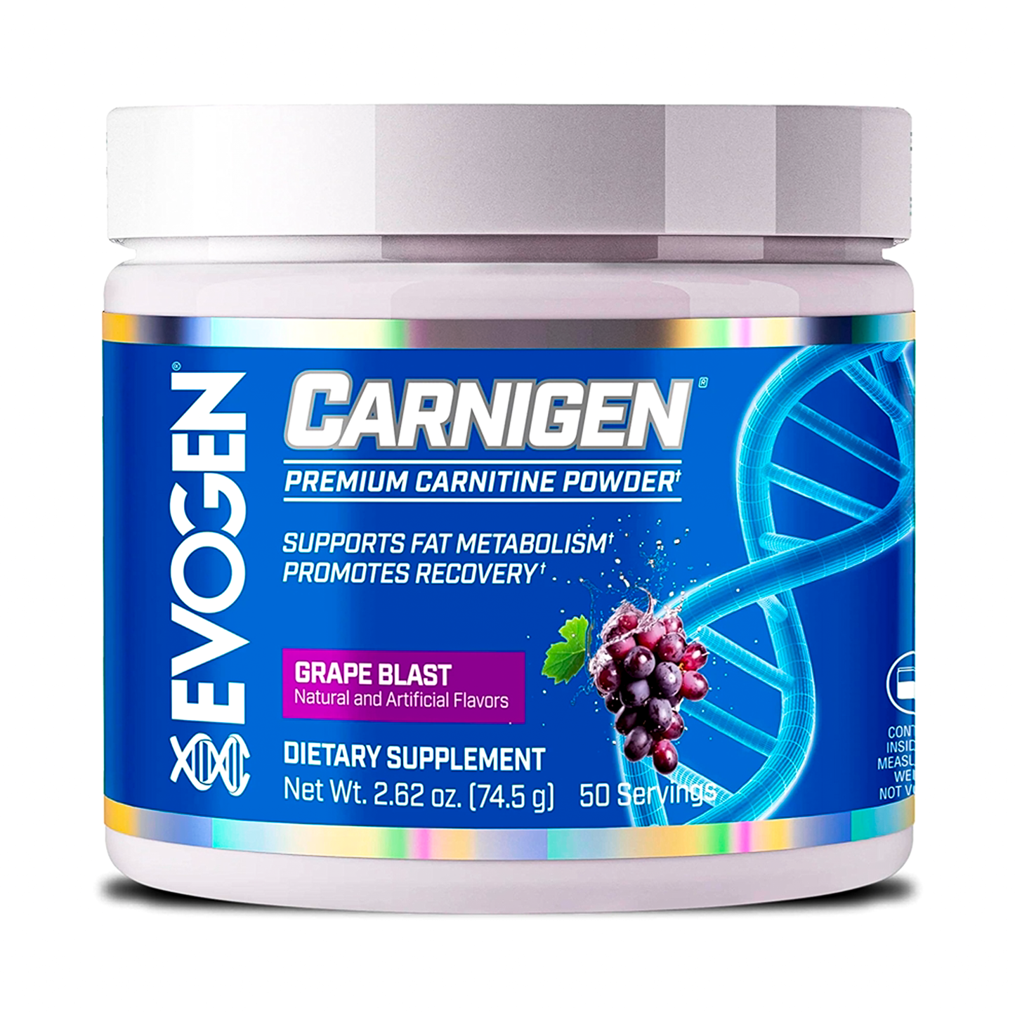 Carnigen Evogen Nutrition 50 Servicios Sabor Grape Blast