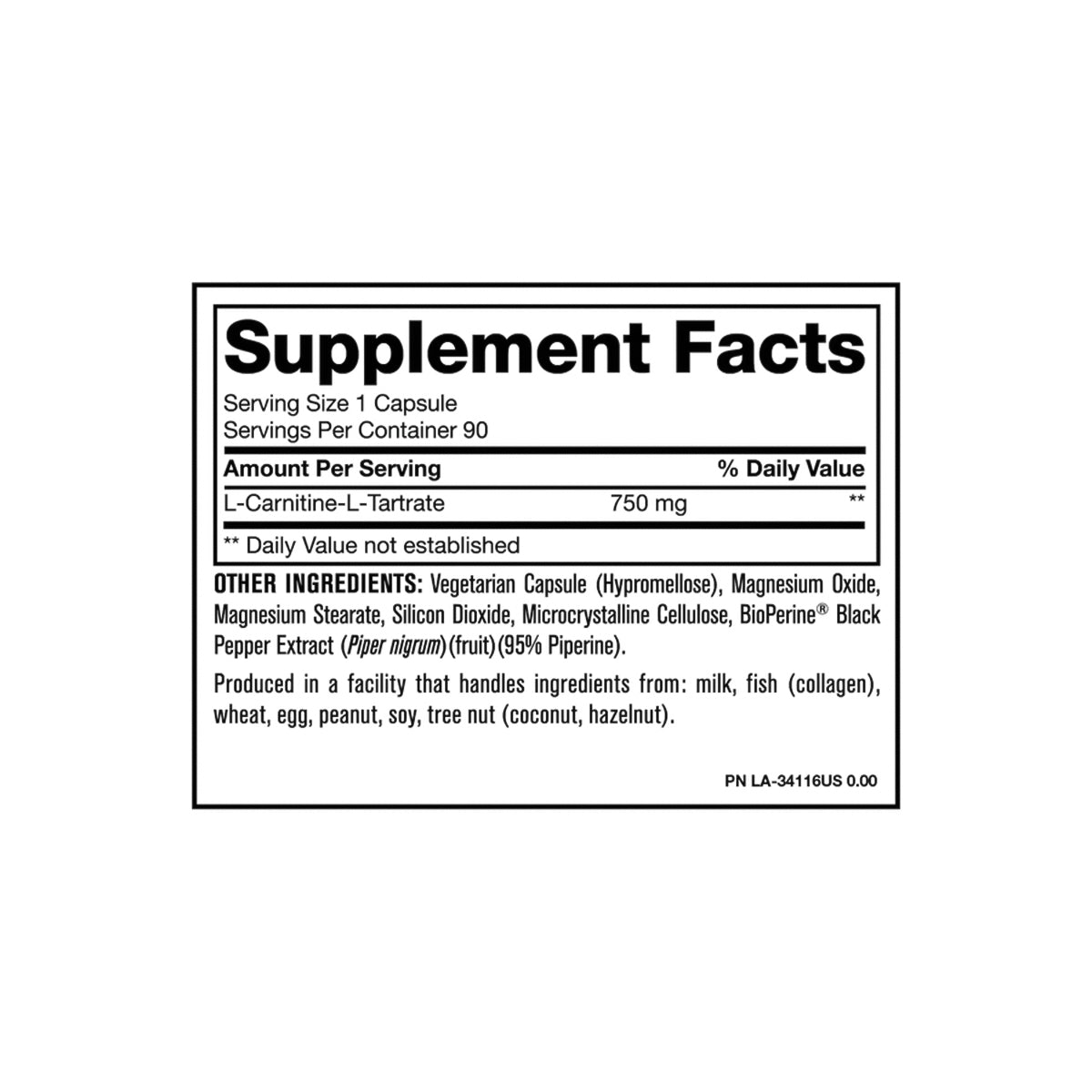 Carnitine Mutant 90 Cápsulas