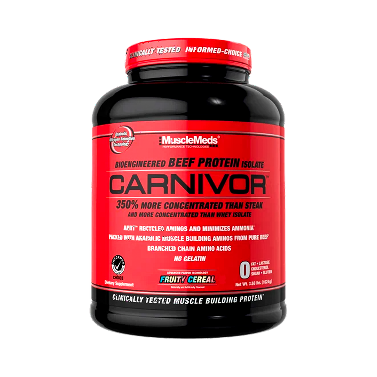 Carnivor MuscleMeds 55 Servicios Sabor Fruity Cereal