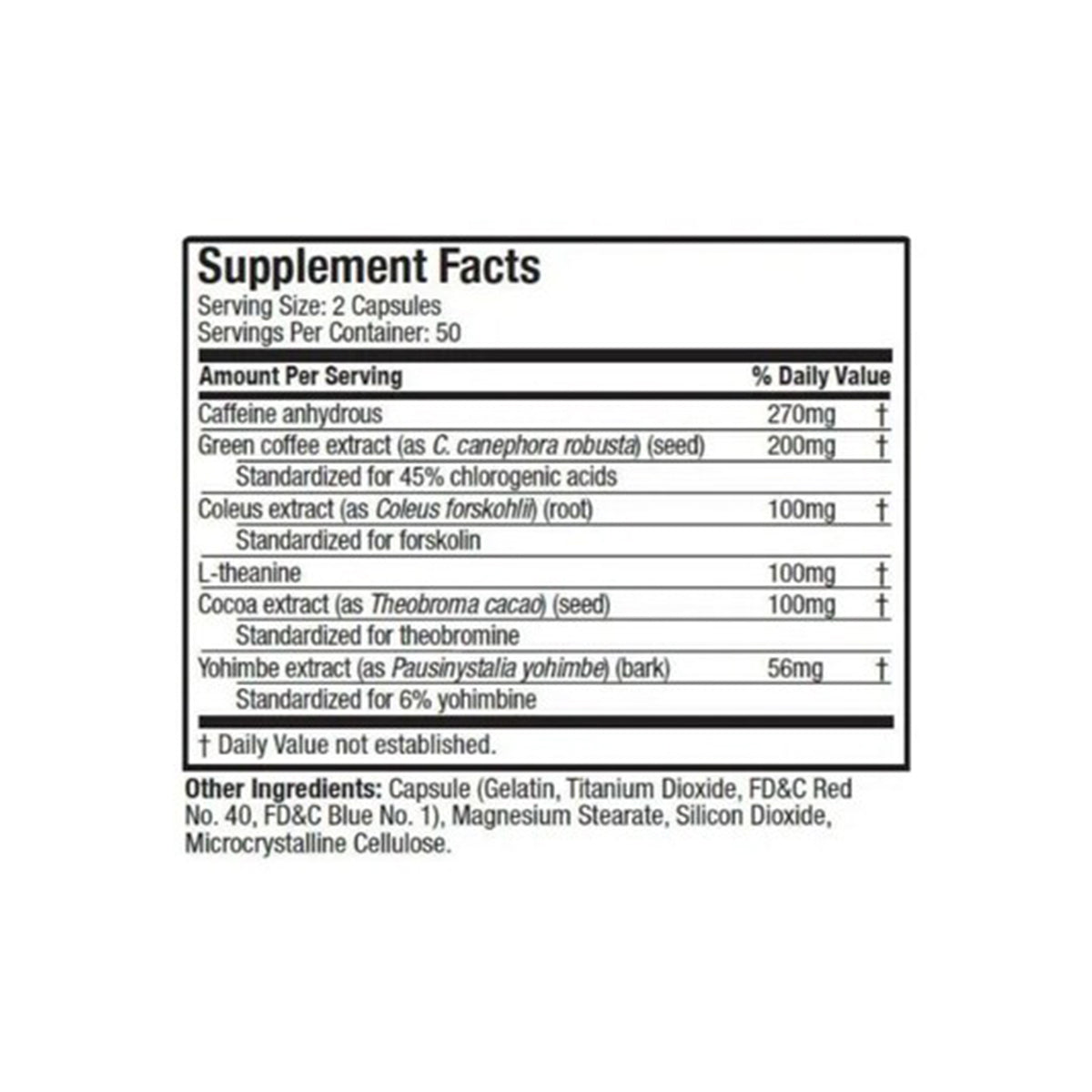 Hydroxycut Hardcore Elite Muscletech 100 Cápsulas