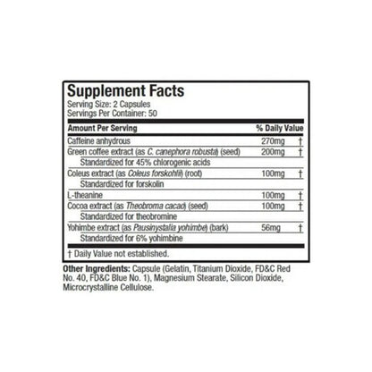 Hydroxycut Hardcore Elite Muscletech 100 Cápsulas