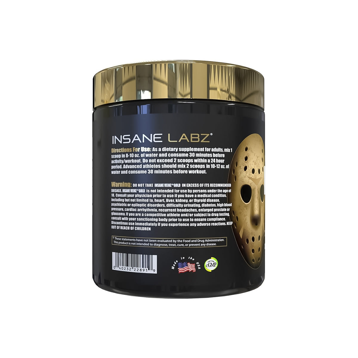 Insane Veinz Gold Insane Labz 30 Servicios Sabor Apple