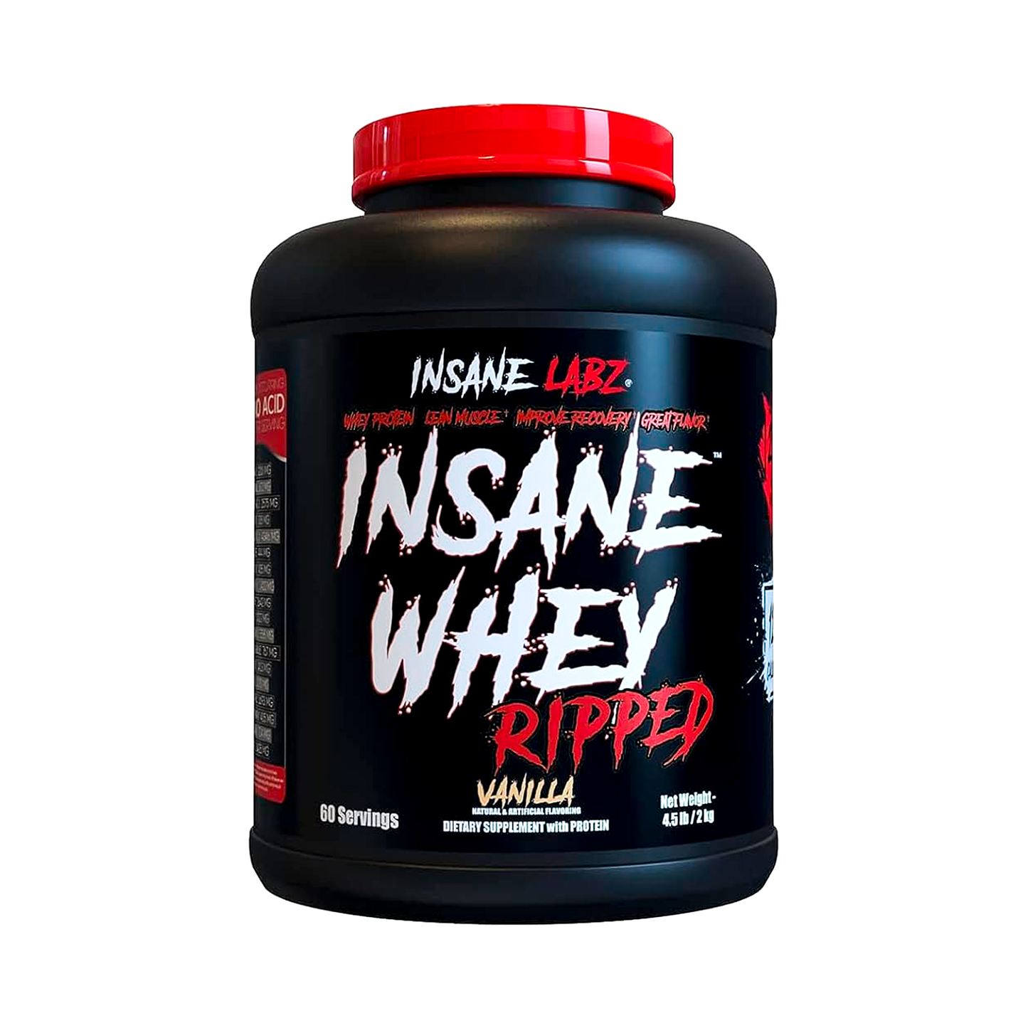 Insane Whey Ripped Insane Labz 60 Servicios Sabor Vainilla