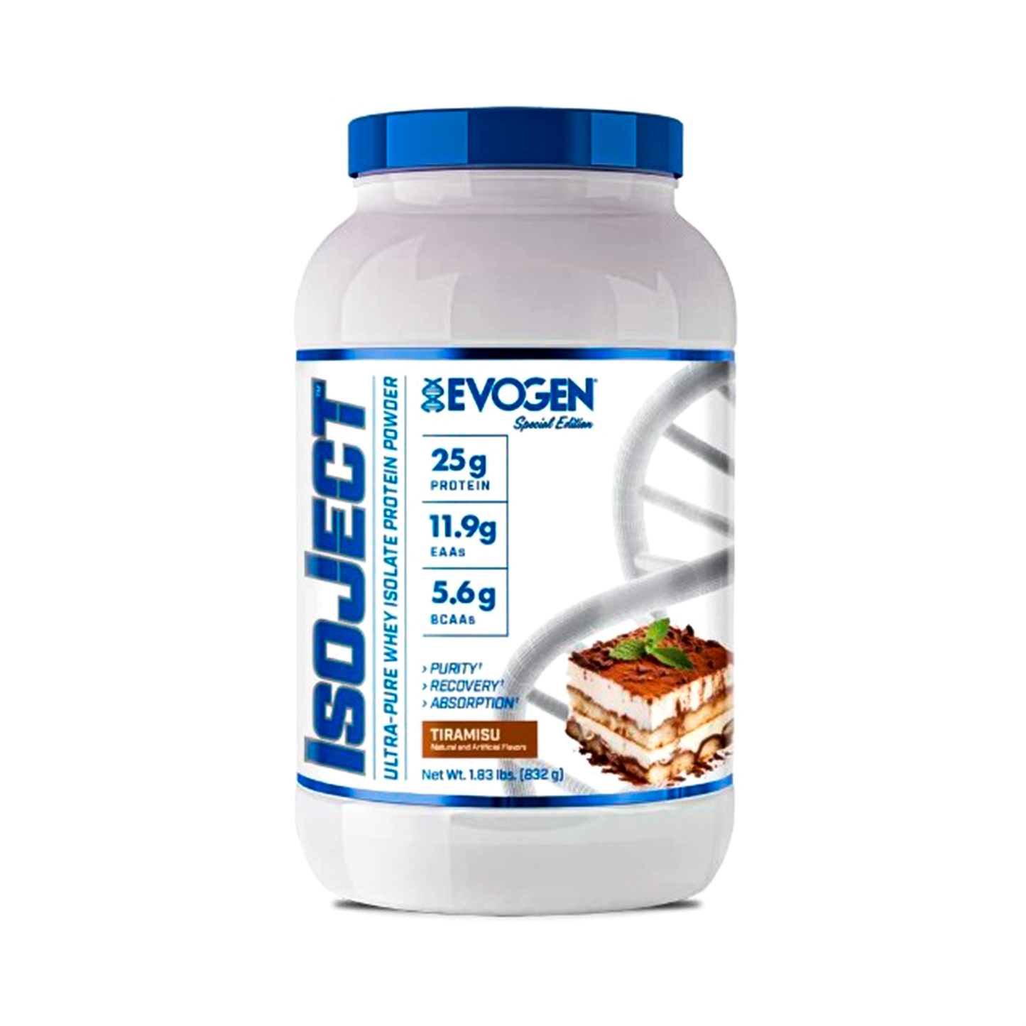 IsoJet Evogen Nutrition 28 Servicios Sabor Tiramasu
