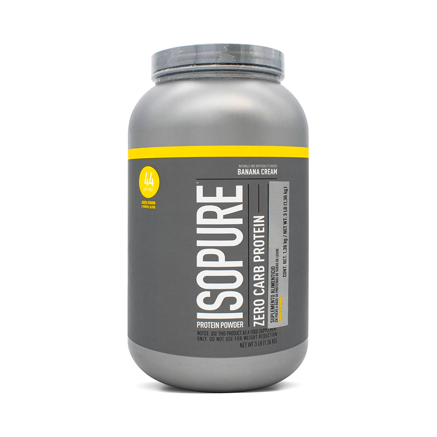 Isopure Zero Carb Natures Best 40 Servicios Sabor Banana Cream
