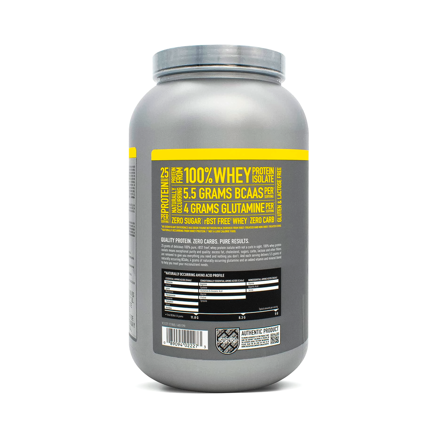 Isopure Zero Carb Natures Best 40 Servicios Sabor Banana Cream