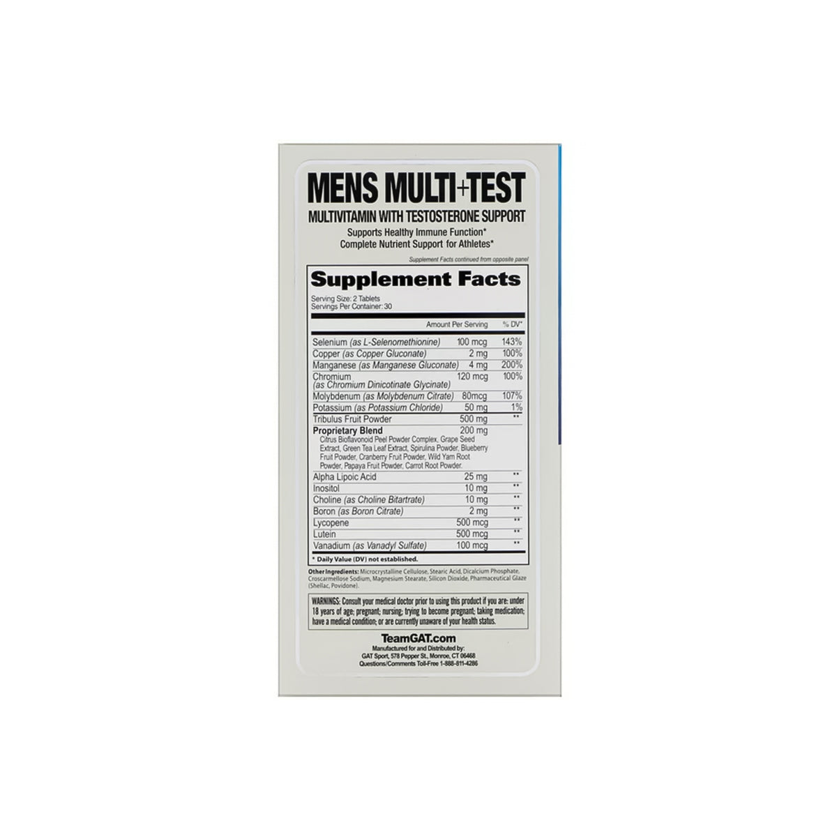 Multi-Test GAT Sport 60 Cápsulas