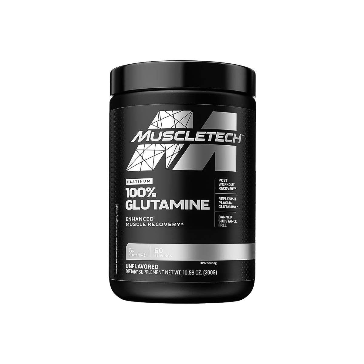 Platinum Glutamine Muscletech 60 Servicios