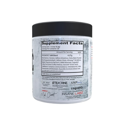 Psychotic Insane Labz 30 Servicios Sabor Fruit Punch Saw Series