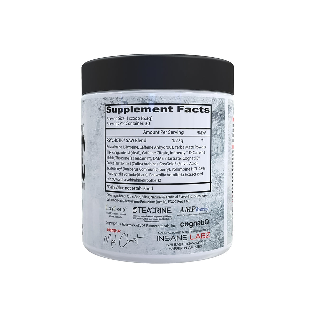Pyschotic Insane Labz 30 Servicios Sabor Fruit Punch Saw Series