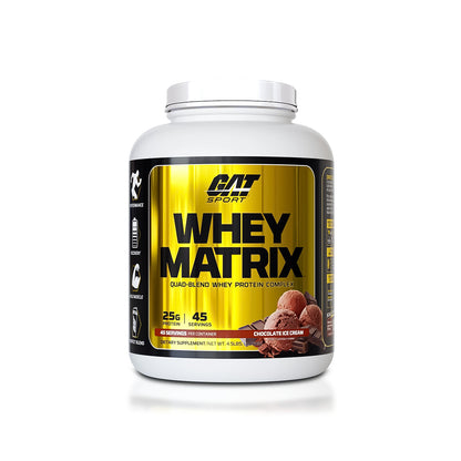 Proteína Whey Matrix GAT Sport 45 Servicios Sabor Chocolate 4.5LB